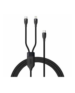 کابل تبدیل Type-C به لایتنینگ/USB Type-C باسئوس Flash Series مدل CA1T2-F01/F06 به طول 1.2 متر