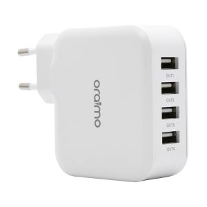 شارژر دیواری ارایمو PowerCube 4P مدل OCW-E81F به همراه کابل USB Type-A به Micro USB