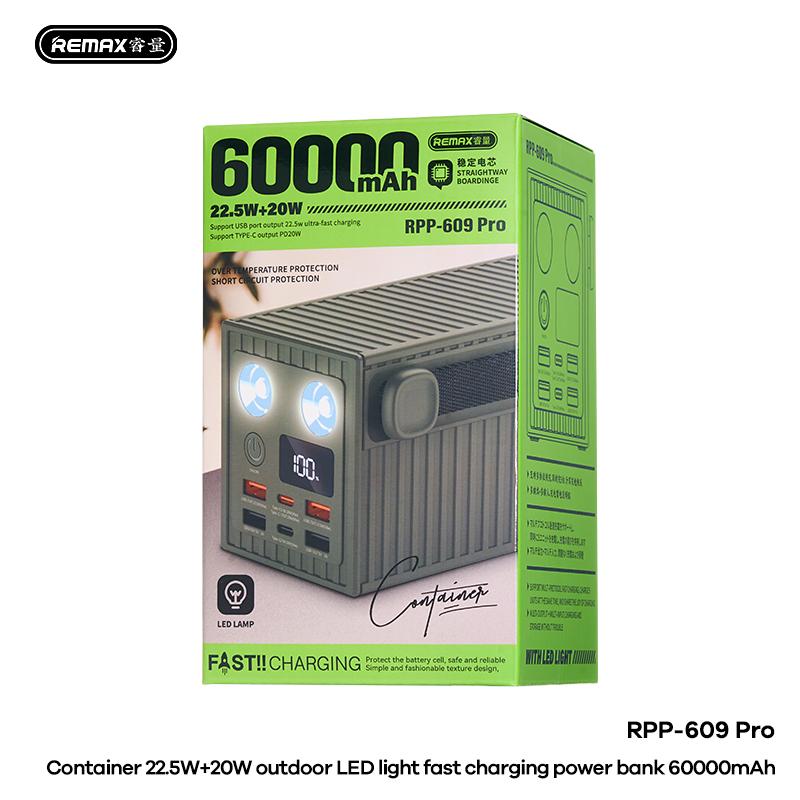 پاوربانک 60 هزار ریمکس مدل RPP-609Pro - Image 2