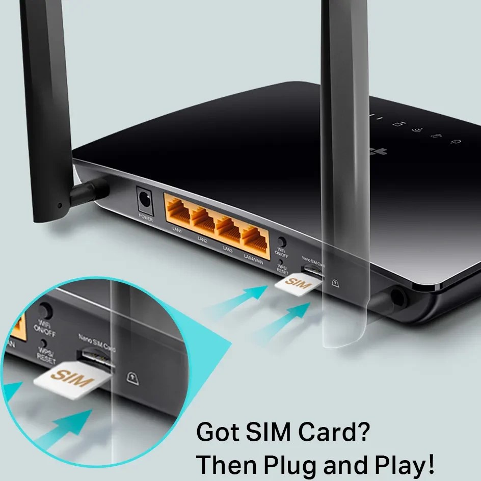 مودم روتر ۴G LTE تی پی-لینک مدل TL-MR6400 بی سیم N300 - Image 2