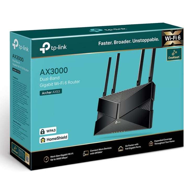 روتر وایفای 6 دوبانده تی پی-لینک مدل Archer AX53 |َ AX3000