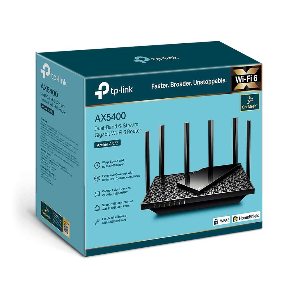 روتر وایفای 6 دوبانده تی پی-لینک مدل Archer AX72 | AX5400