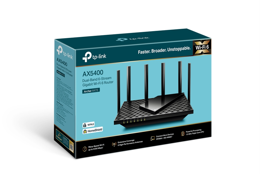 روتر وایفای 6 دوبانده تی پی-لینک مدل AX5400 | Archer AX73