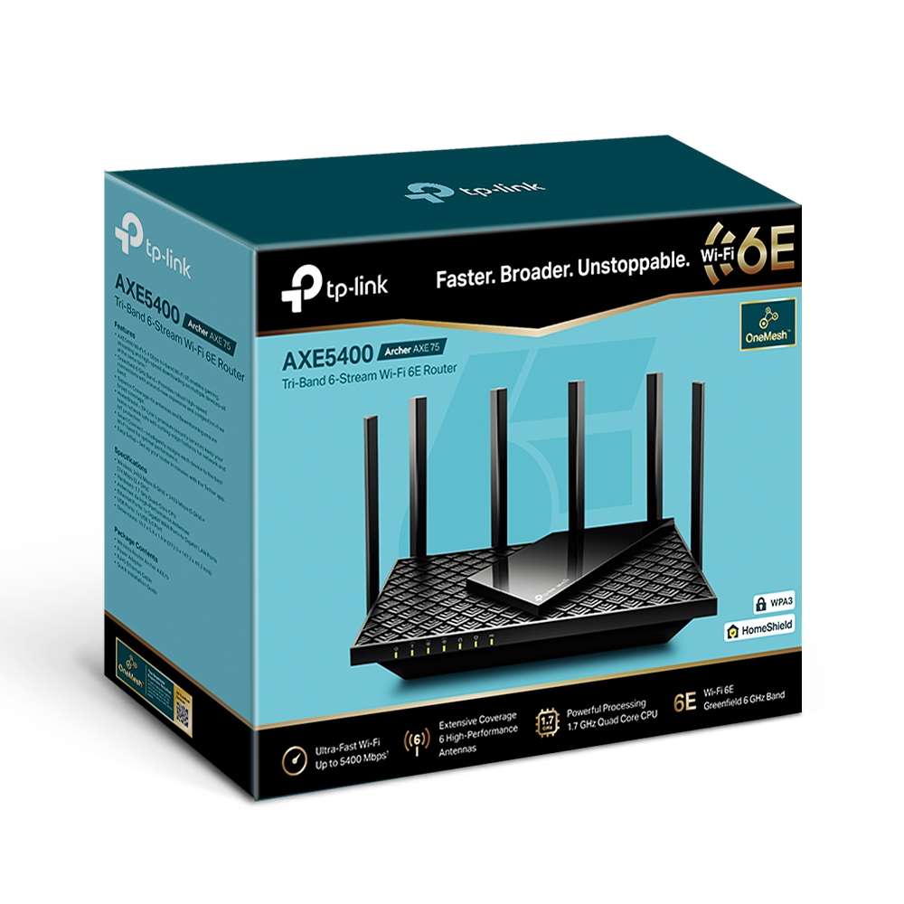 روتر تی پی-لینک مدل Archer AXE75 سه بانده wifi 6E