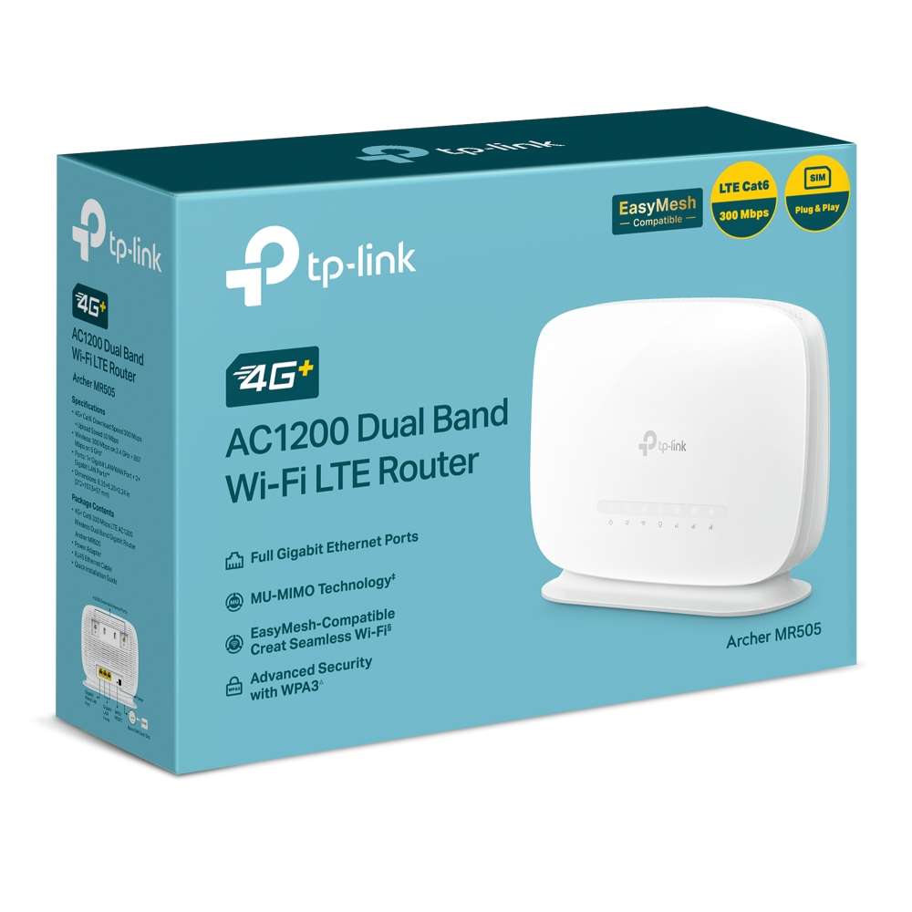 مودم روتر 4g LTE تیپیلینک مدل Archer MR505 پشتیبانی از Cat6