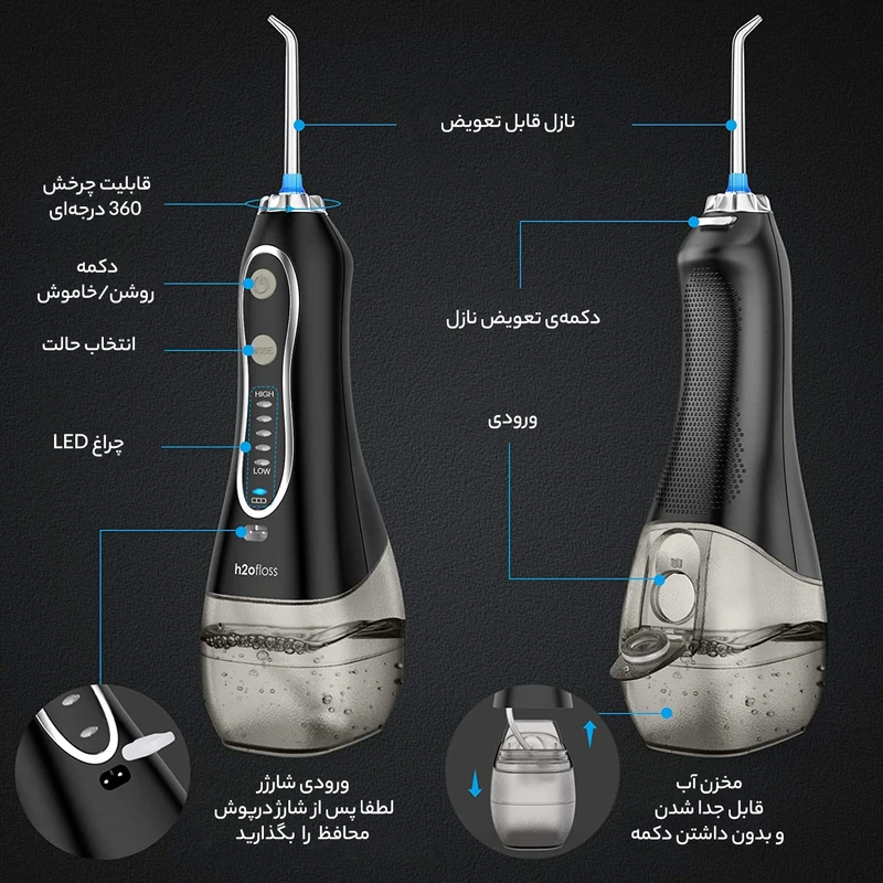 دستگاه شست و شوی دهان و دندان اچ تو اوفلس مدل HF-6 - Image 16